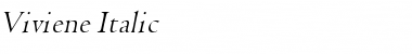Download Viviene Italic Font Title Preview