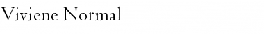 Download Viviene Normal Font Title Preview