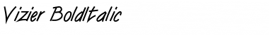 Download Vizier BoldItalic Font Title Preview