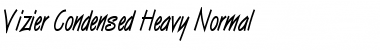 Download Vizier Condensed Heavy Normal Font Title Preview