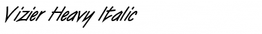 Download Vizier Heavy Italic Font Title Preview