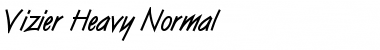 Download Vizier Heavy Normal Font Title Preview