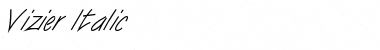 Download Vizier Italic Font Title Preview