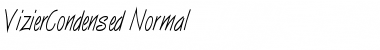 Download VizierCondensed Normal Font Title Preview
