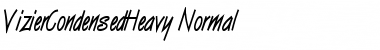 Download VizierCondensedHeavy Normal Font Title Preview