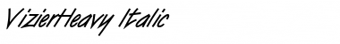 Download VizierHeavy Italic Font Title Preview