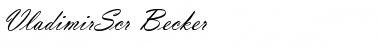 Download VladimirScr Becker Regular Font Title Preview