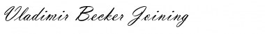 Download Vladimir Becker Joining Regular Font Title Preview