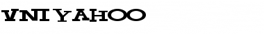 Download VNIYahoo Regular Font Title Preview