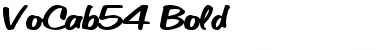 Download VoCab54 Bold Font Title Preview