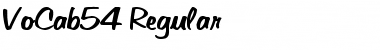 Download VoCab54 Regular Font Title Preview