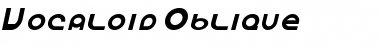 Download Vocaloid Oblique Italic Font Title Preview