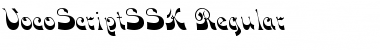 Download VocoScriptSSK Regular Font Title Preview
