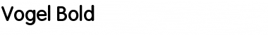 Download Vogel Bold Font Title Preview