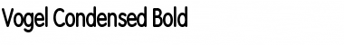 Download Vogel Condensed Bold Font Title Preview