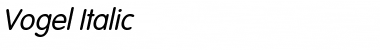 Download Vogel Italic Font Title Preview