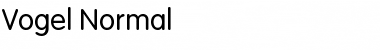 Download Vogel Normal Font Title Preview