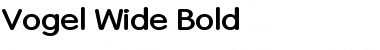 Download Vogel Wide Bold Font Title Preview