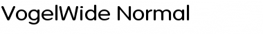 Download VogelWide Normal Font Title Preview