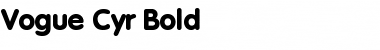 Download Vogue Cyr Bold Font Title Preview