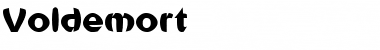 Download Voldemort Regular Font Title Preview
