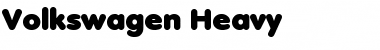 Download Volkswagen-Heavy Regular Font Title Preview
