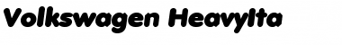 Download Volkswagen-HeavyIta Regular Font Title Preview