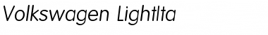 Download Volkswagen-LightIta Regular Font Title Preview