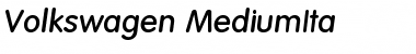 Download Volkswagen-MediumIta Regular Font Title Preview