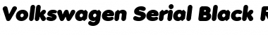 Download Volkswagen-Serial-Black RegularItalic Font Title Preview