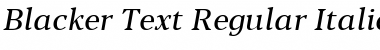 Download Blacker Text Italic Font Title Preview