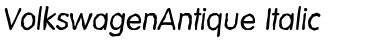 Download VolkswagenAntique Italic Font Title Preview