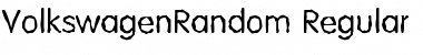 Download VolkswagenRandom Regular Font Title Preview