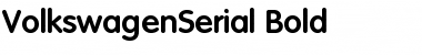 Download VolkswagenSerial Bold Font Title Preview