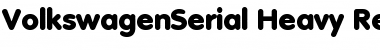 Download VolkswagenSerial-Heavy Regular Font Title Preview