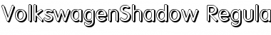 Download VolkswagenShadow Regular Font Title Preview