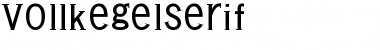 Download VollkegelSerif Regular Font Title Preview