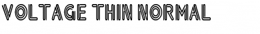 Download Voltage Thin Normal Font Title Preview