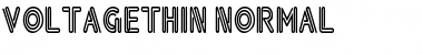 Download VoltageThin Normal Font Title Preview