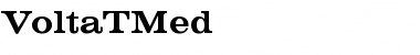 Download VoltaTMed Regular Font Title Preview