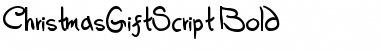 Download ChristmasGiftScript Bold Font Title Preview