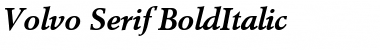 Download VolvoSerif BoldItalic Font Title Preview