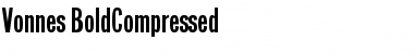 Download Vonnes Regular Font Title Preview
