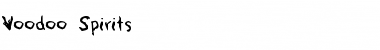 Download Voodoo Spirits Regular Font Title Preview