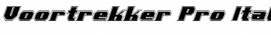 Download Voortrekker Pro Italic Italic Font Title Preview