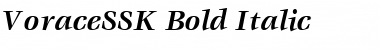 Download VoraceSSK Bold Italic Font Title Preview
