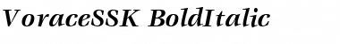 Download VoraceSSK BoldItalic Font Title Preview