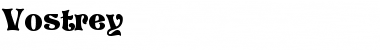 Download Vostrey Regular Font Title Preview