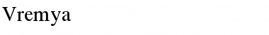 Download Vremya Regular Font Title Preview