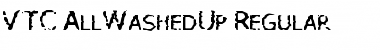 Download VTC AllWashedUp Regular Font Title Preview